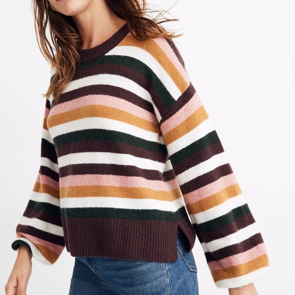 Madewell Sweater Womens XS Payton Striped Pullover NEW.   202